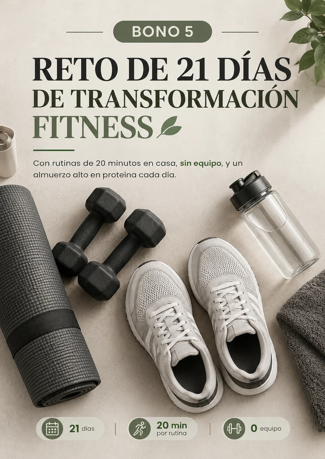 Portada del Bono 5: Reto de 21 Días de Transformación Fitness